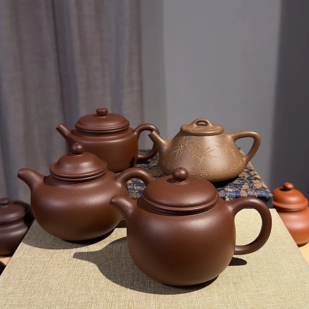 紫砂茶壶心**月紫砂壶茶具手工制作的