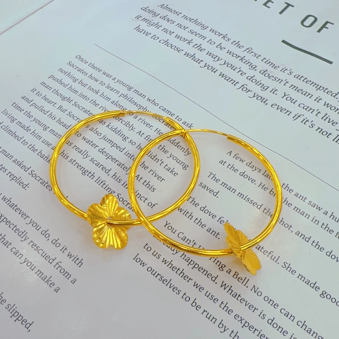 铜合金耳饰 新款圈圈耳环气质时尚百搭精美چەمبەر ھالقا