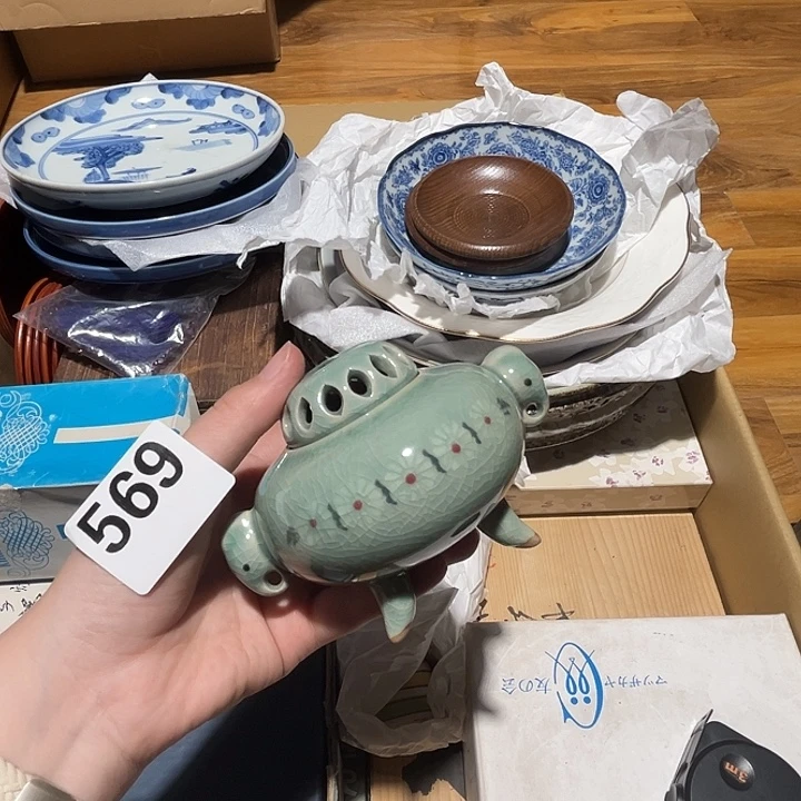 瓷片呀工艺品摆件瓷器摆件正能量