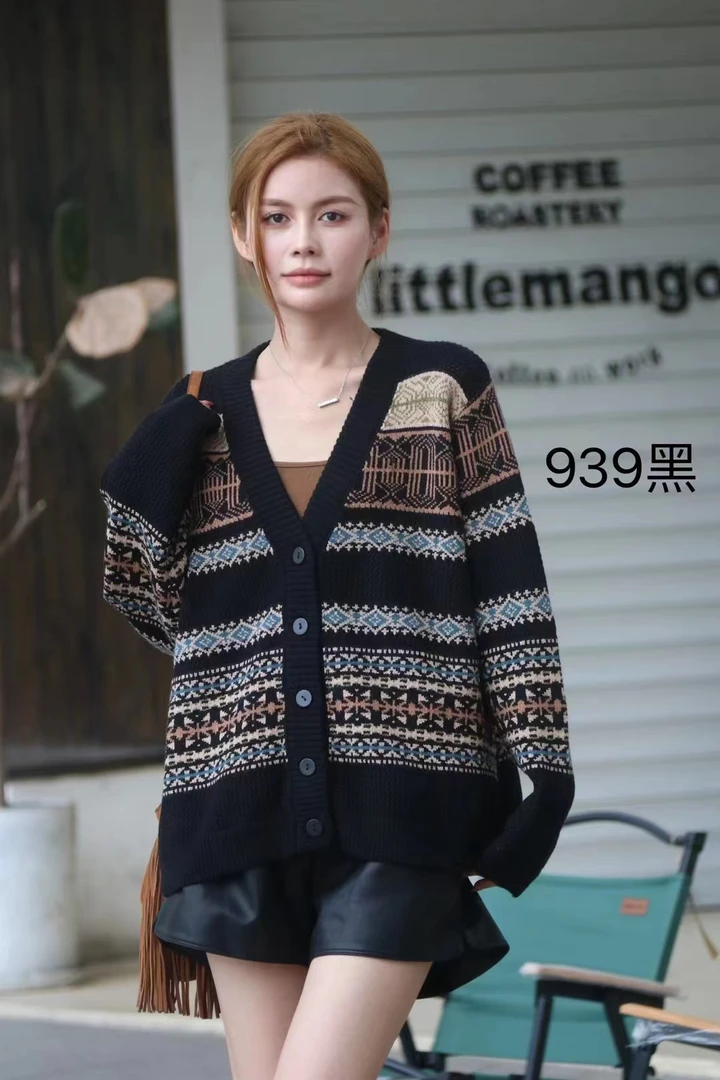 原宿风（再见时光）针织百搭保暖新品毛衣外披