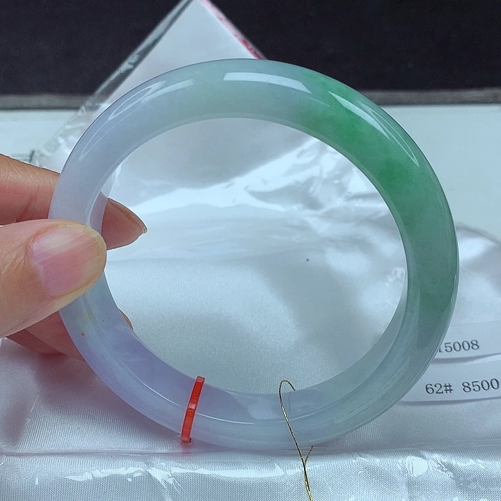 翡翠未镶嵌手镯62圈5008
