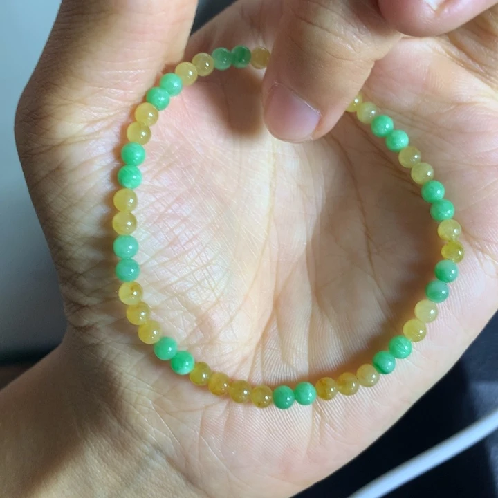 定制翡翠未镶嵌翡翠珠串卡3.8不退不换