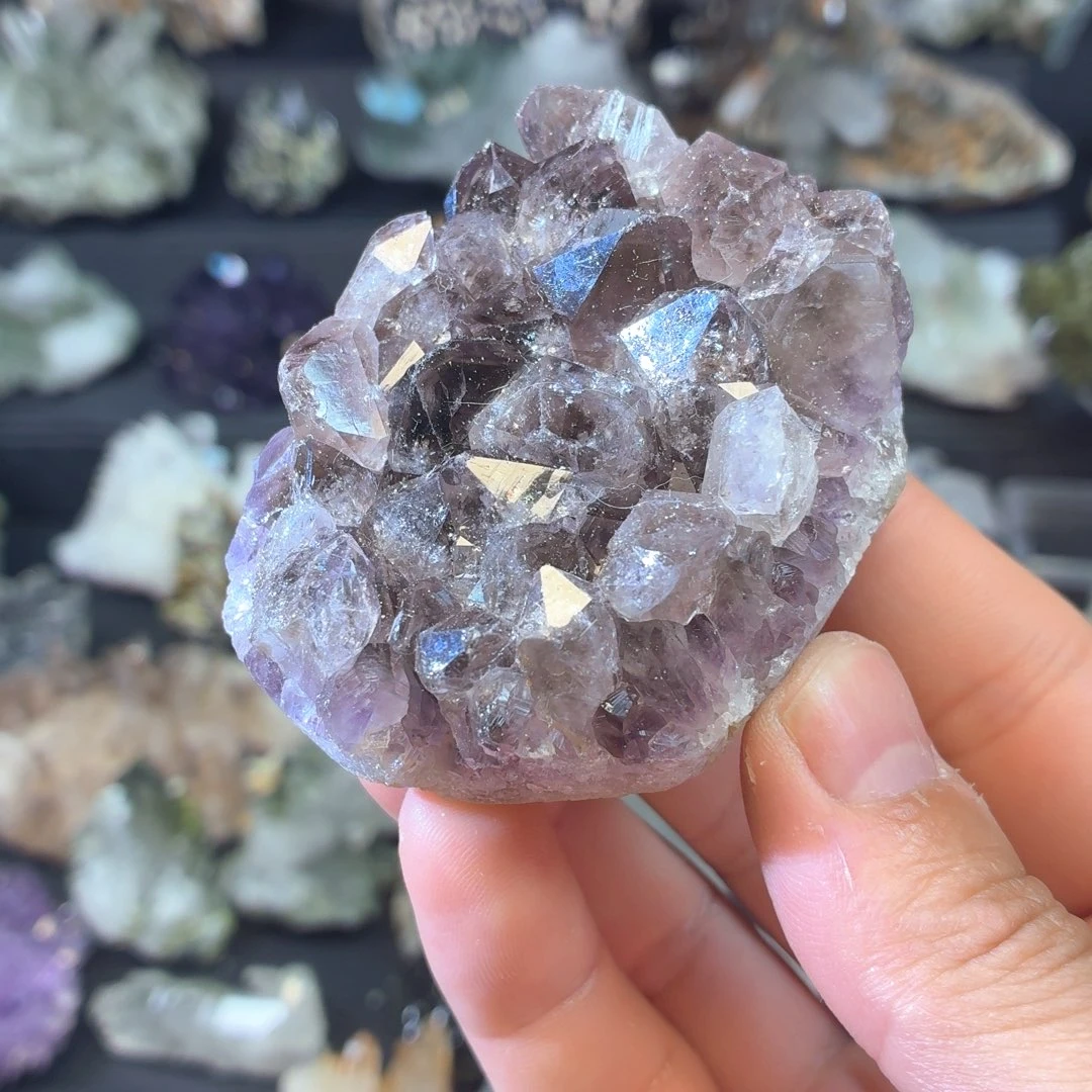 石材福利双色紫水晶