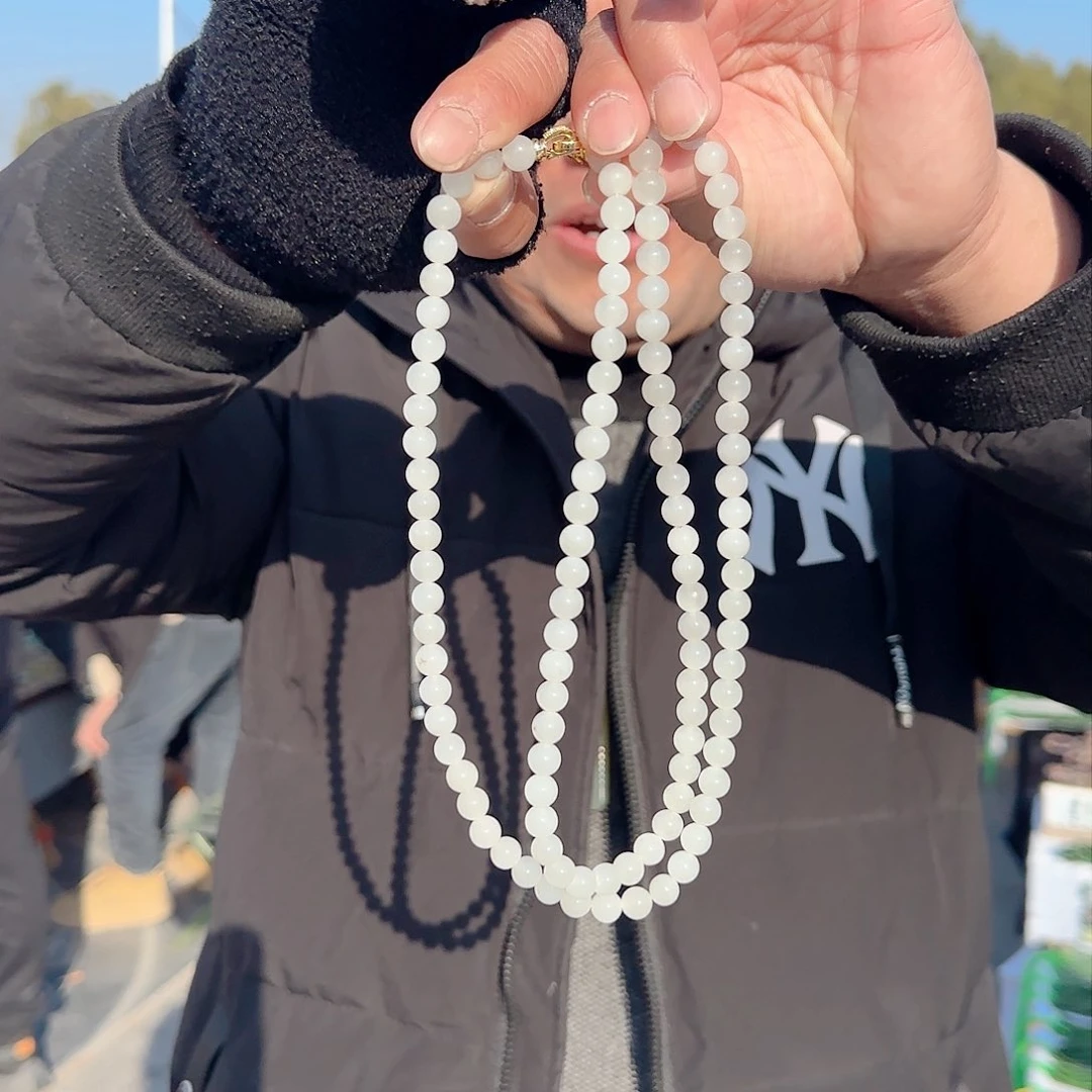 和田玉毛衣链未镶嵌