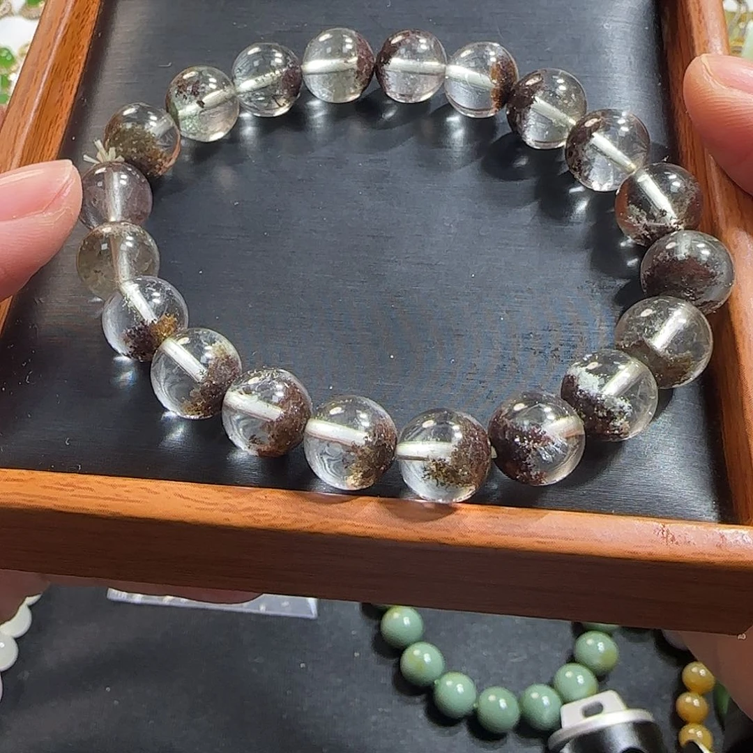 水晶手串未镶嵌绿幽灵