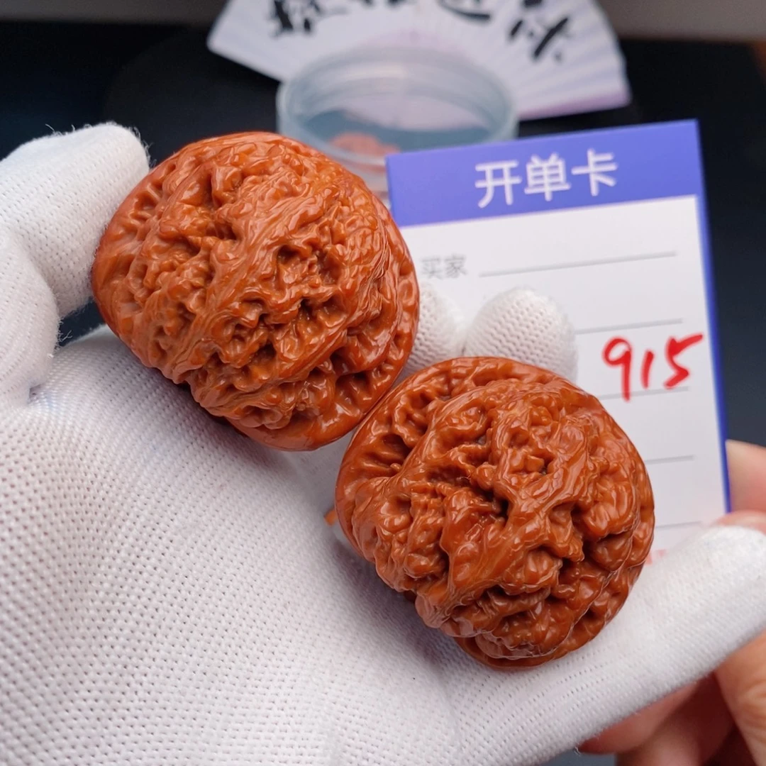 文玩核桃把件43粗筋915