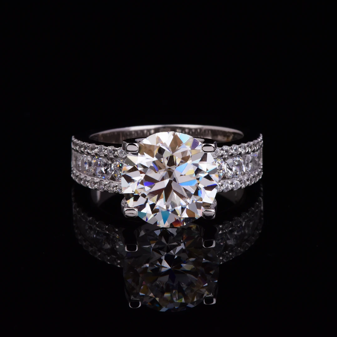 豪镶牛头3.0ct   5.0ct 女款戒指