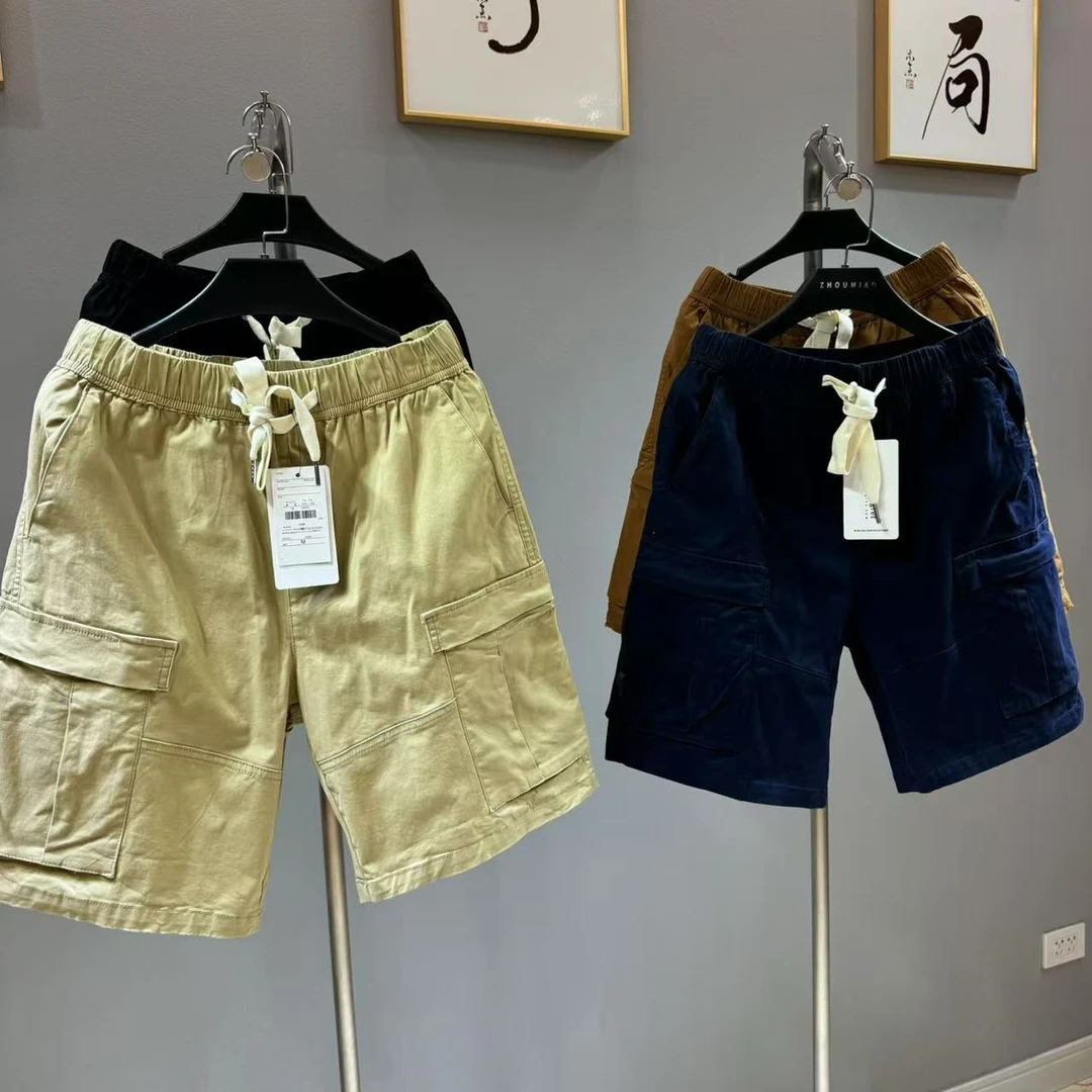 退货补贴 男士春夏户外休闲棉质透气舒适工装短裤 男裤
