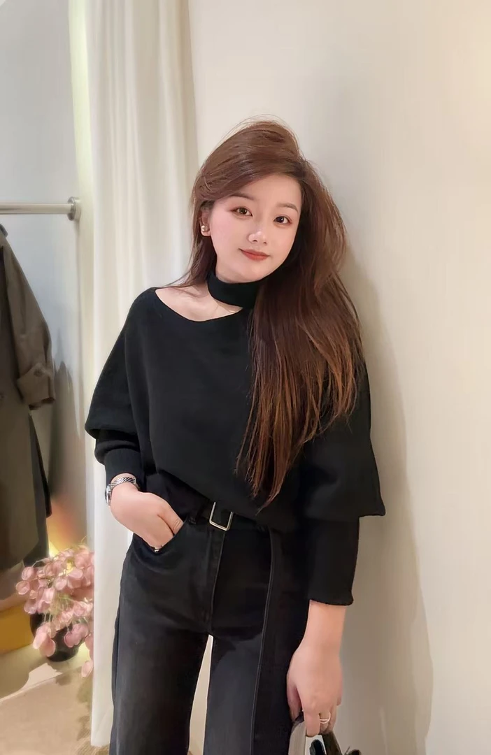 大顾家【冬日暖阳】安迪绒挂脖洋气收袖显瘦保暖毛衣