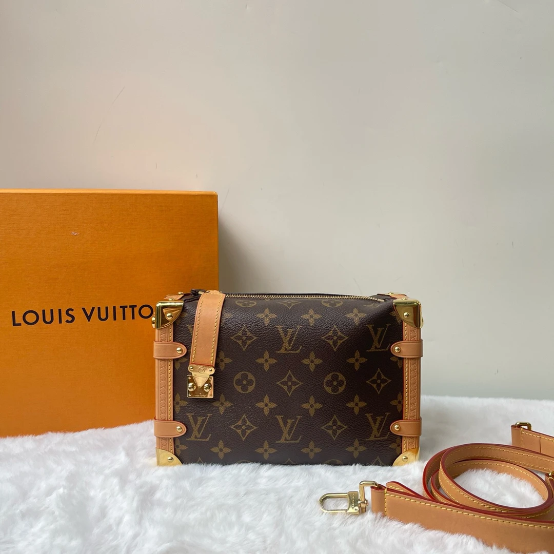 95新 LouisVuitton/路易威登 老花 side trunk 谷爱凌中号/331343