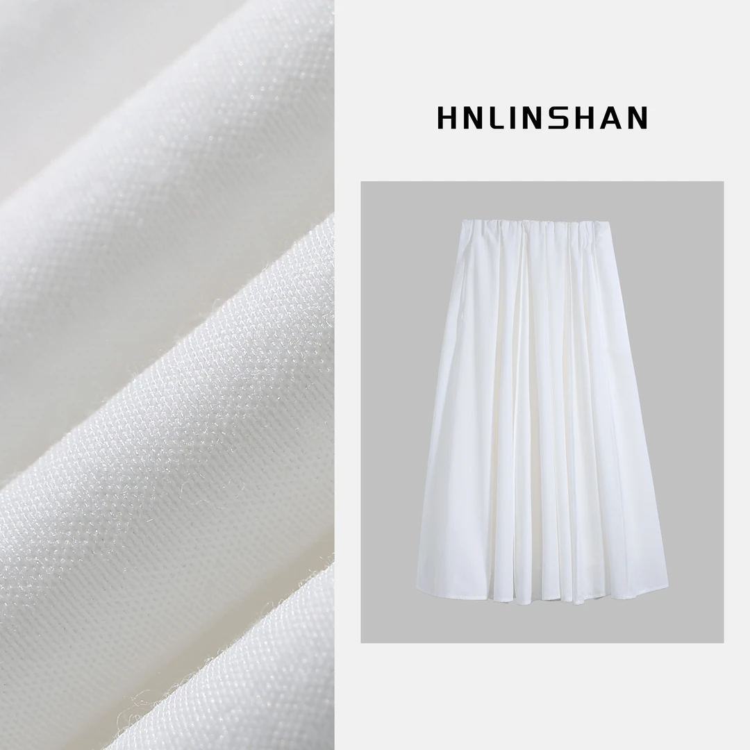 HNLINSHAN【乡樱】设计感蓬松伞裙半身裙BCQ1007