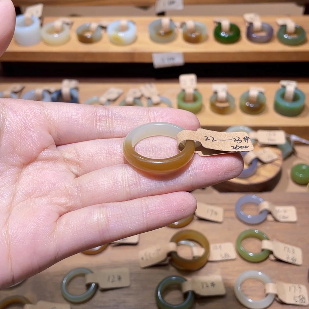 和田玉戒指未镶嵌暮***@20.1