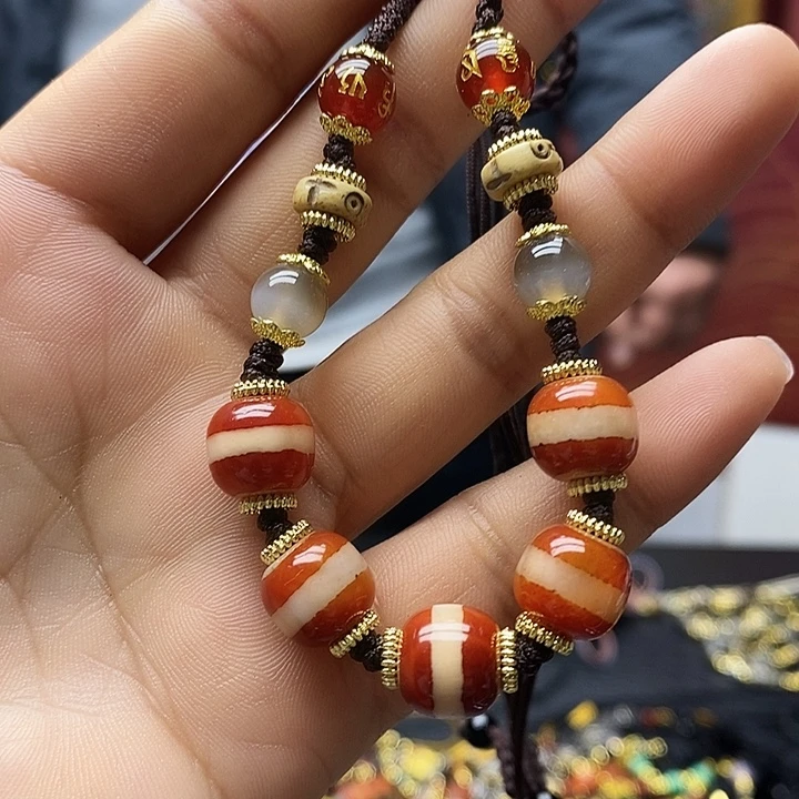 玛瑙/玉髓合金颈饰