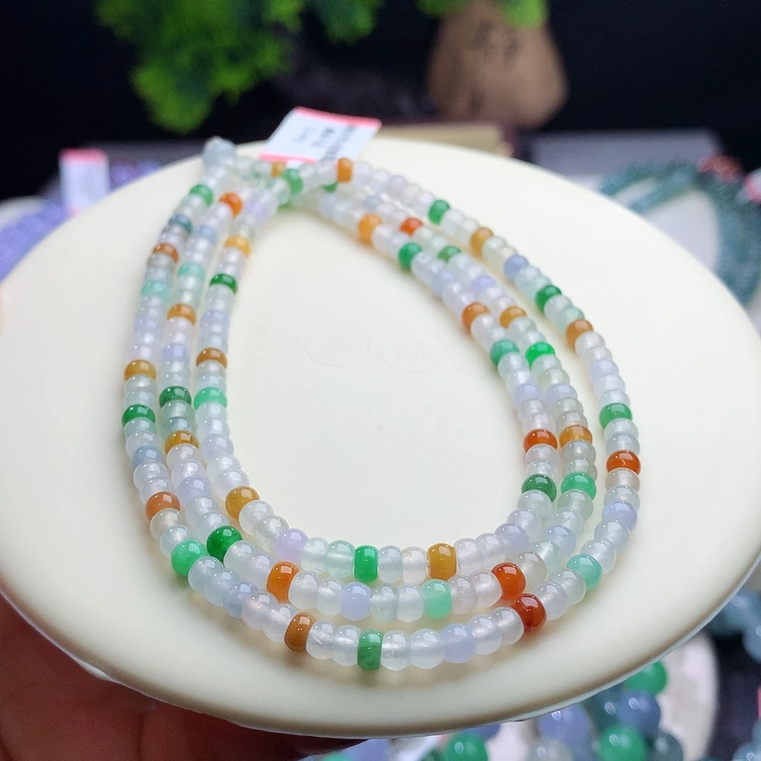 项链未镶嵌翡翠卡4+mm