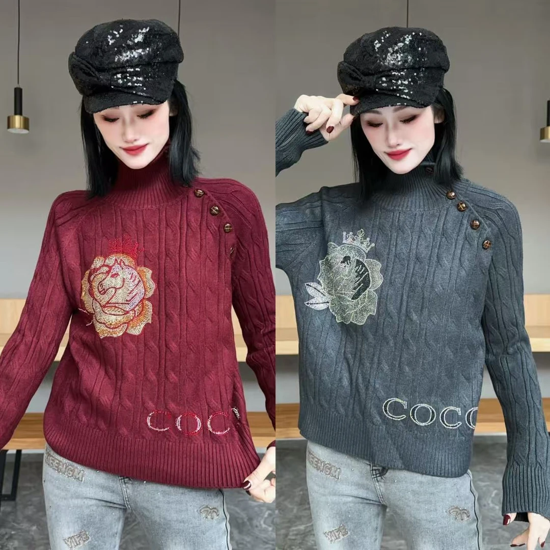 【YJ·原创】2025冬季新款设计感宽松百搭减龄显瘦高弹毛衣女YY3887