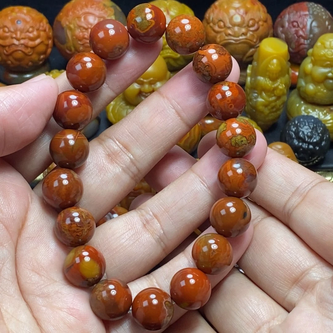 问***天玛瑙/玉髓未镶嵌战国红