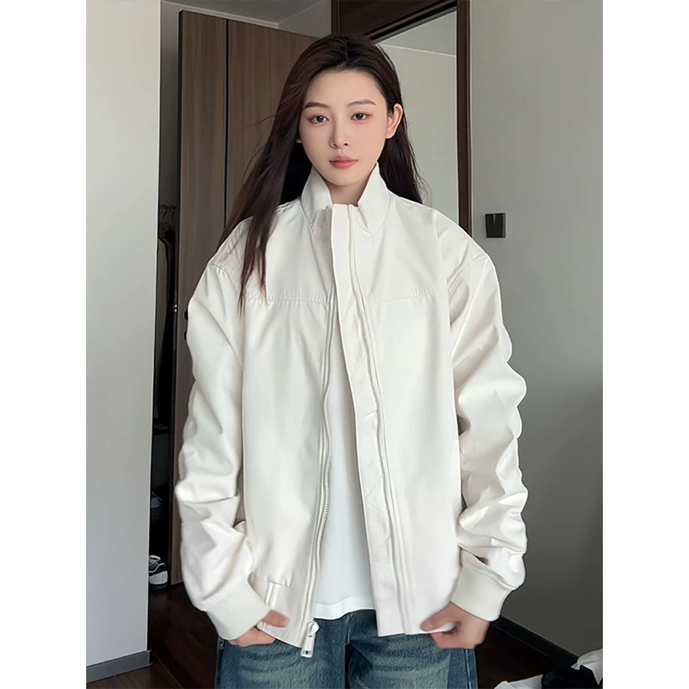 美式三防廓形立领冲锋外套男款春秋cleanfit潮牌痞帅情侣教练夹克