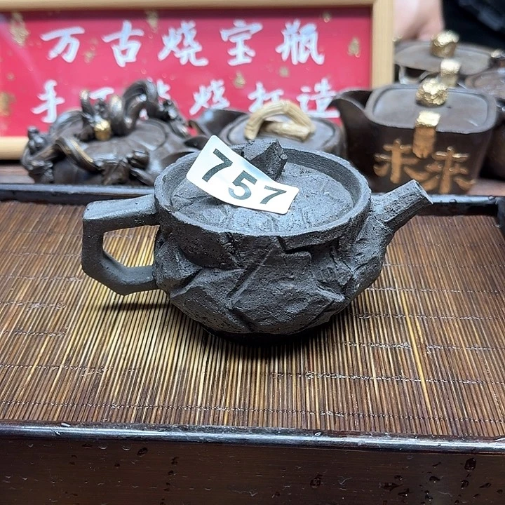 纯手工制作粗陶茶具