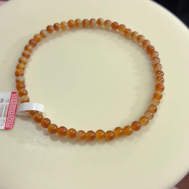 翡翠未镶嵌手链聚宝盆小米珠卡3.5