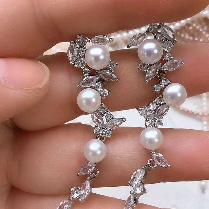 未镶嵌淡水珍珠耳饰