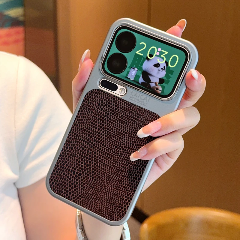 适用小米17手机壳新款xiaomi17Promax蜥蜴皮纹电镀磨砂防摔保护套