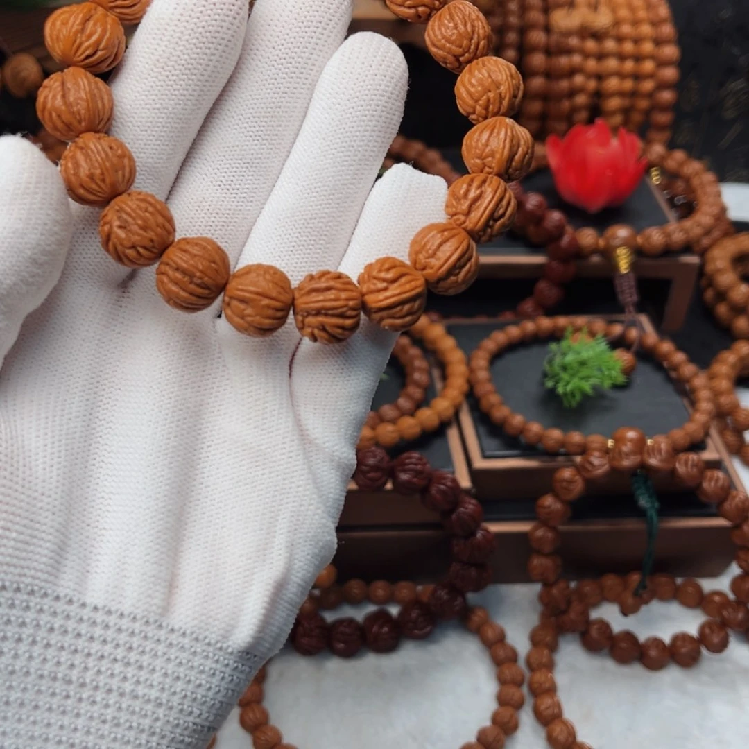 吊坠桃核14火麒麟手串