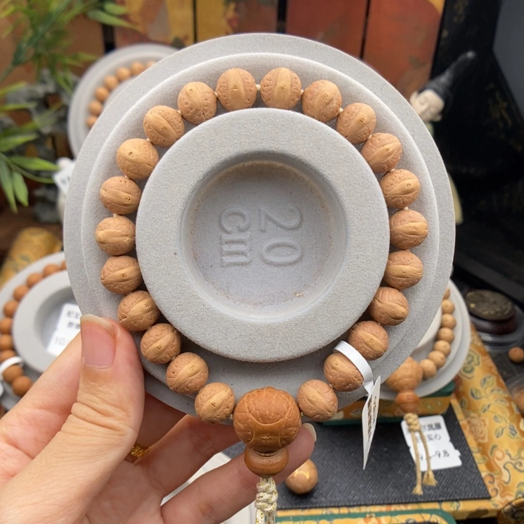 手串凤眼菩提实心碟桩