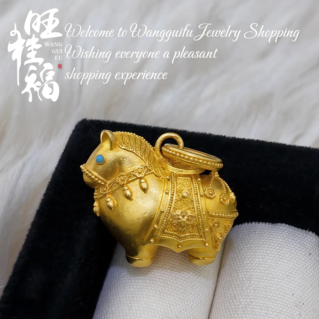 【马上有钱】旺桂福珠宝足金999炸珠单吊坠不含链11.26克