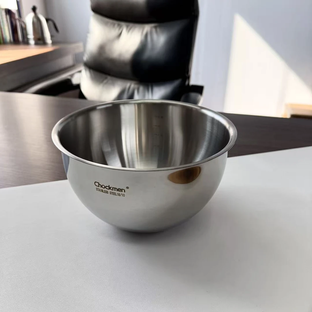 18/10不锈钢20cm打蛋盆烘焙盆拌馅料盆高12.5cm重约600g厚1.1mm