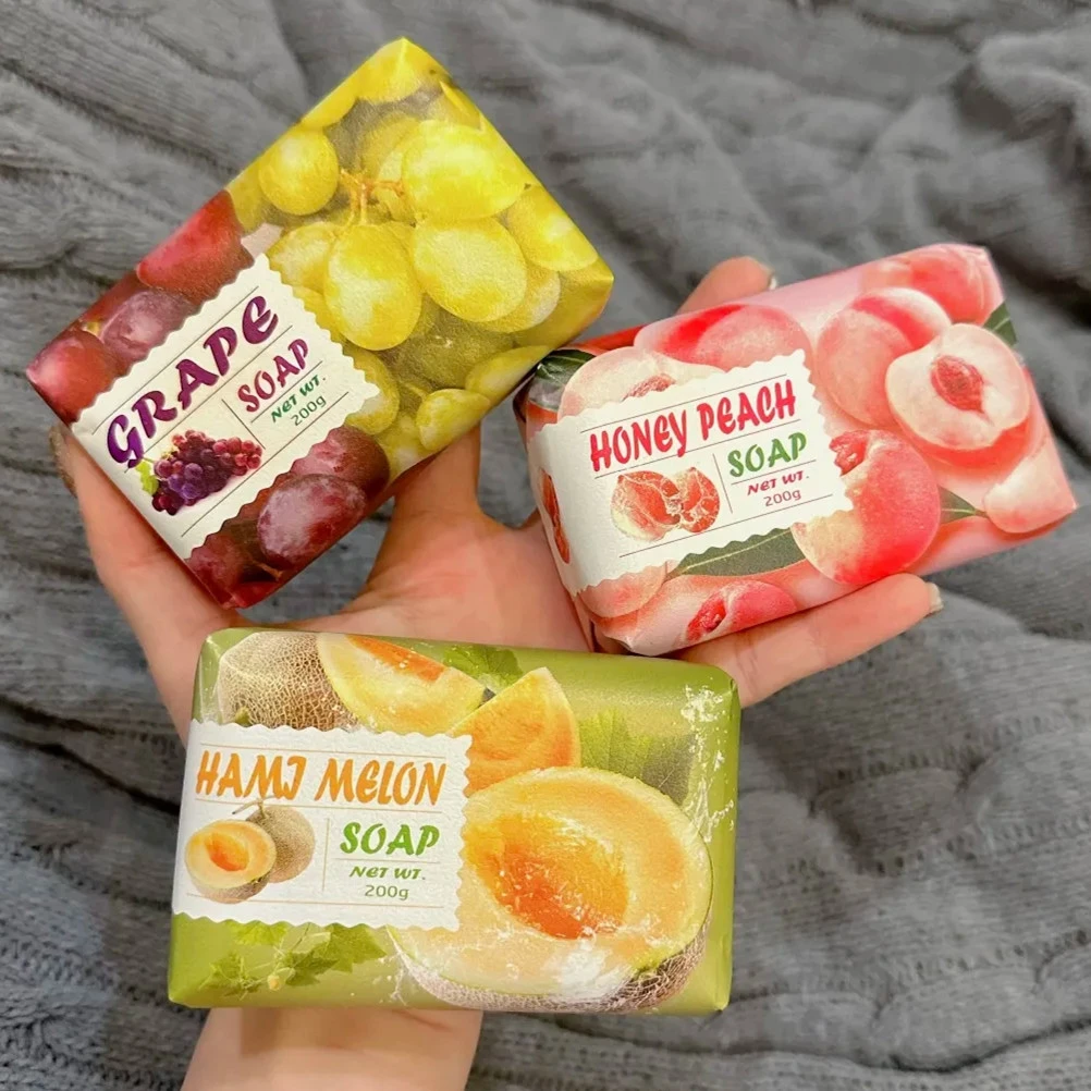 200g悦利加水果味香皂持久香氛不刺鼻洗衣皂洗手洁面洗澡肥皂正品