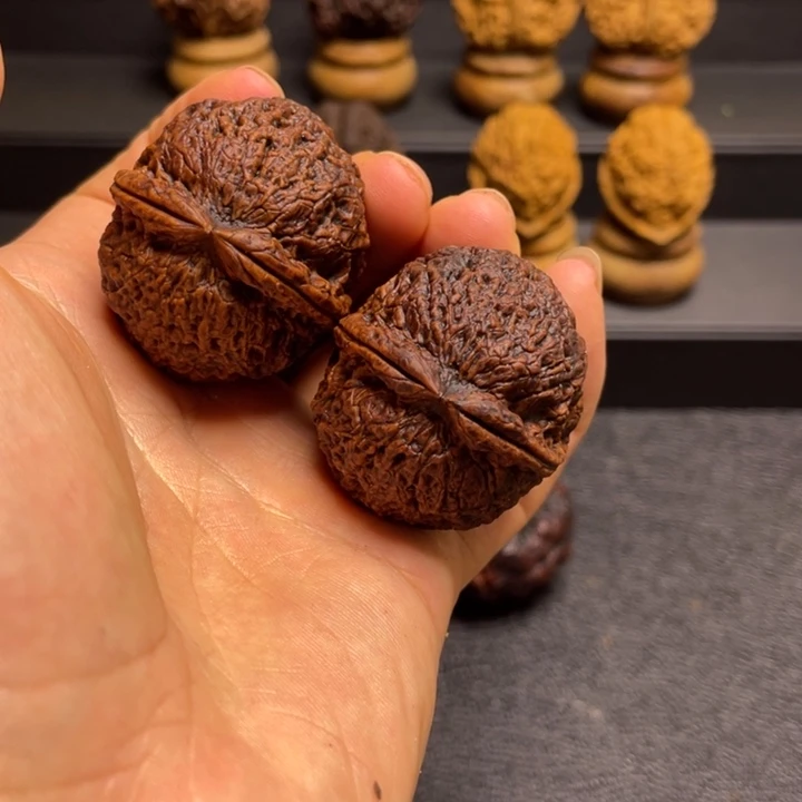 吊坠文玩核桃F粗筋罗汉头41