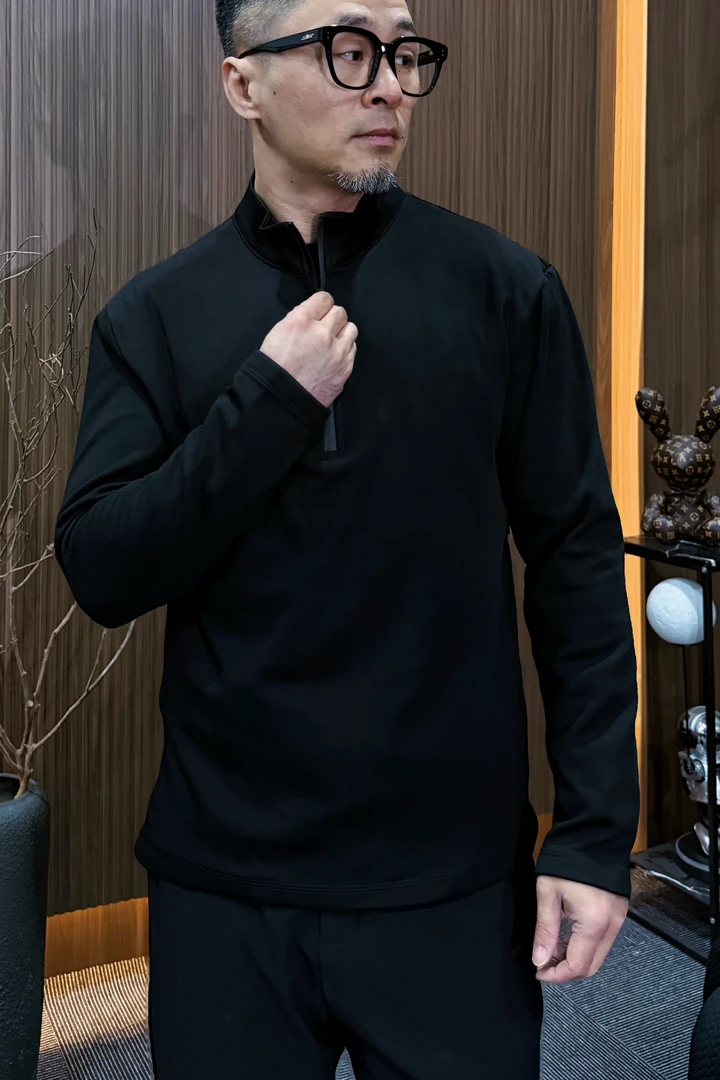 可机洗90白鹅绒半拉链鹅绒T