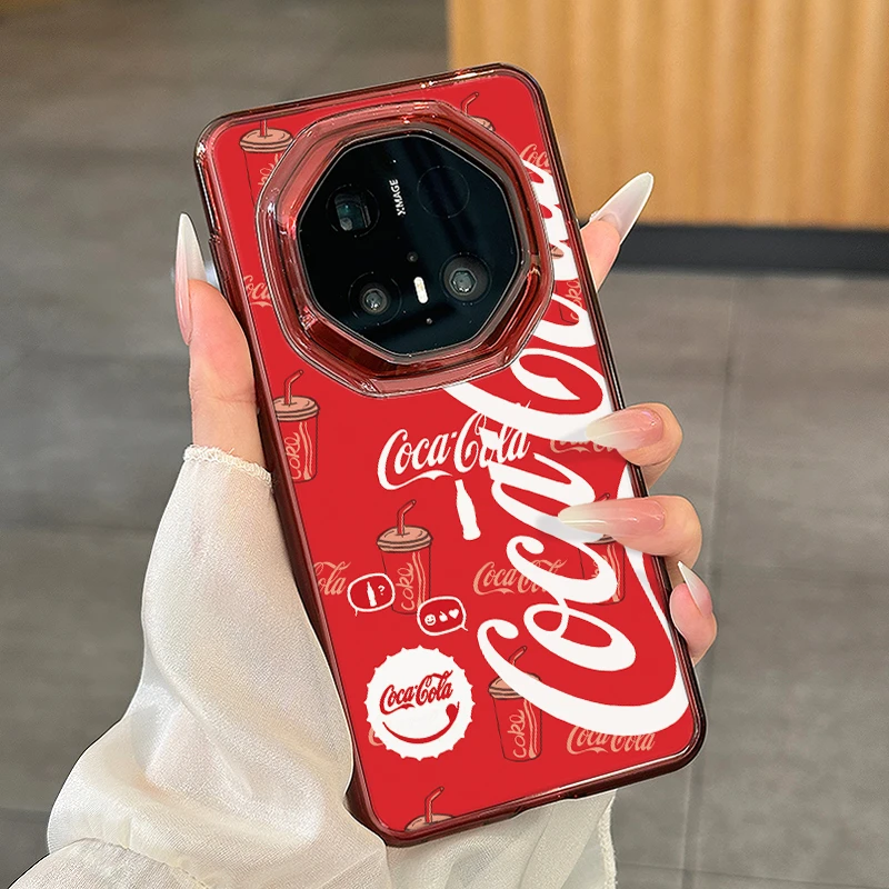 适用华为mate70RS非凡大师60RS个性创意可乐新款手机壳包边防摔