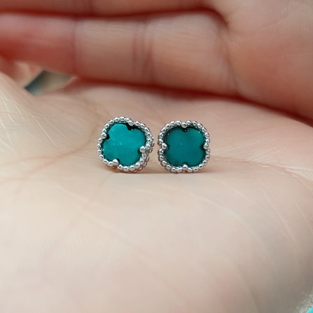 绿松石戒指银S925镶嵌