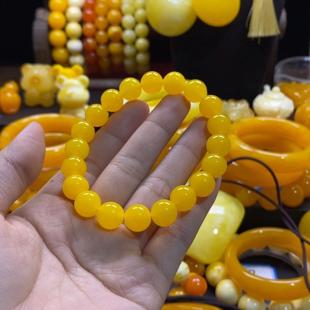 蜜***蜜非金属全品无暇精品手串10