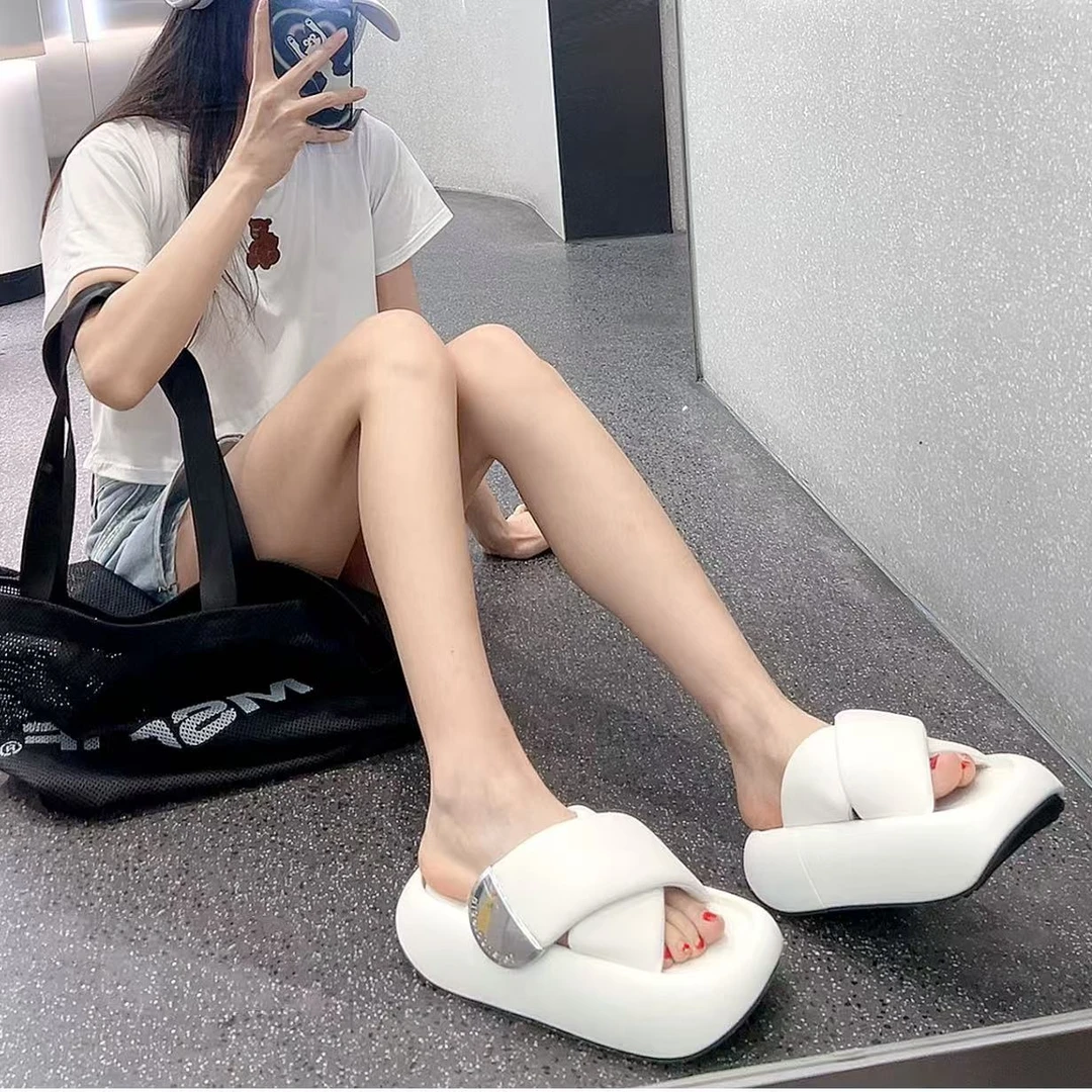 现货G4｜MZ原单高端里外羊真皮凉拖女鞋｜半码拍小｜457-01