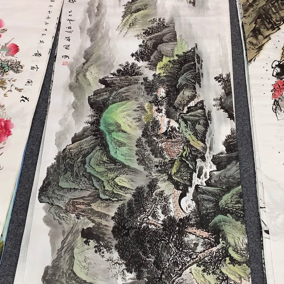 国画画画真的画画画
