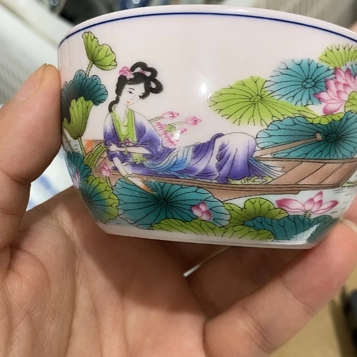 摆件景德镇陶瓷主人杯1234