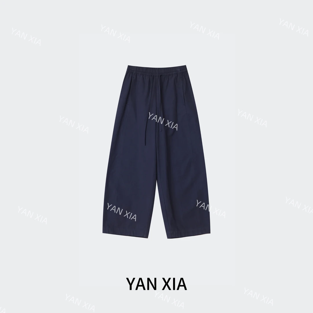 "云朵裤" 100棉休闲裤 春夏女士宽松九分休闲裤 松紧腰 W-345