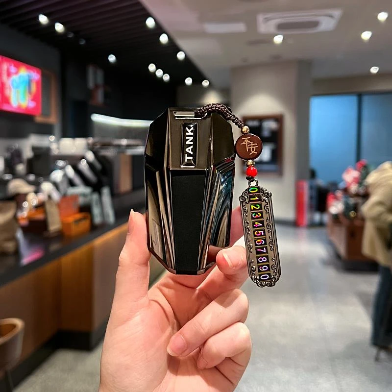 坦克300钥匙套24新款500高级感400hi4t金属三百男士700专用壳扣包