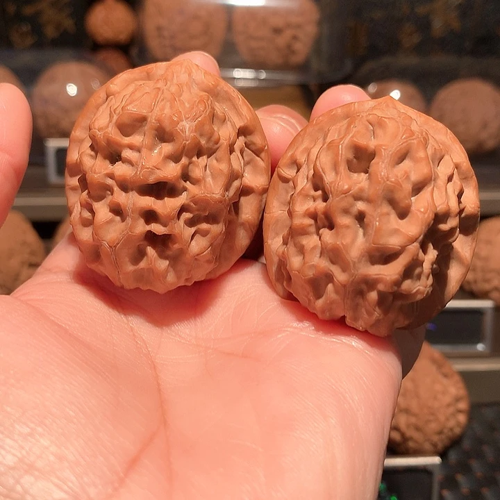 文玩核桃把件核欢43尺