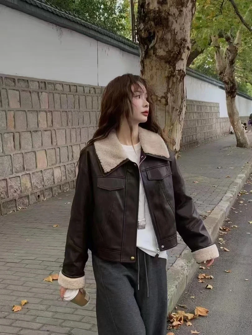 新款加棉皮外套8856（清仓捡漏）