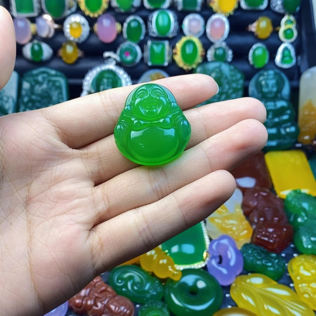 玛瑙/玉髓合金颈饰