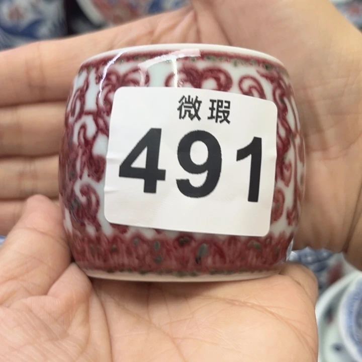 魂***月景德镇陶瓷釉里红