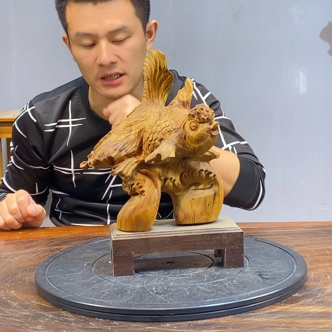 柏木木雕工艺品摆件