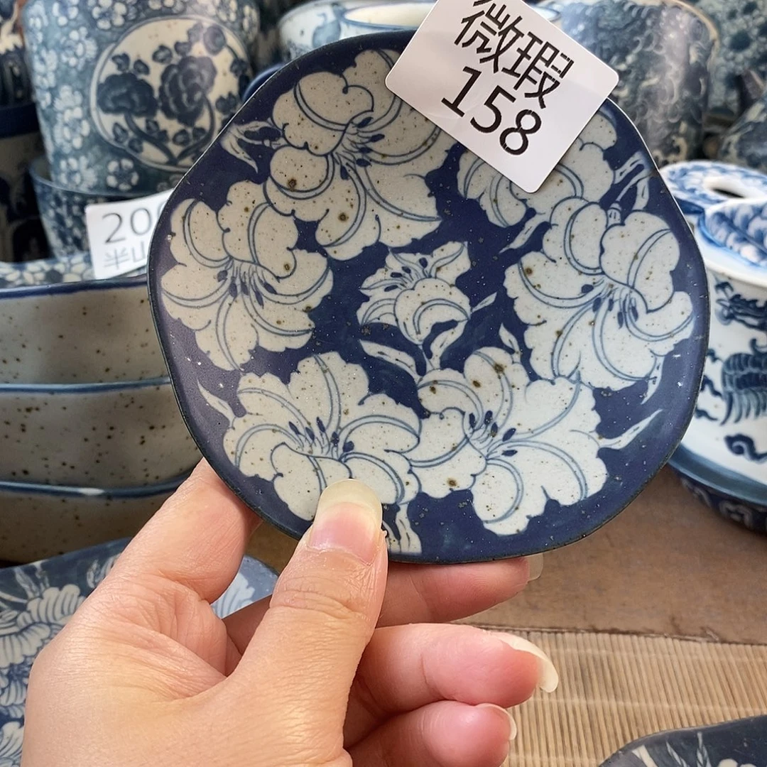 手工手绘青花高温陶瓷