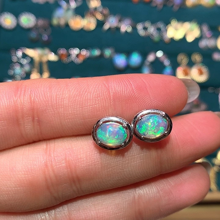 银S925镶嵌欧泊戒指款式