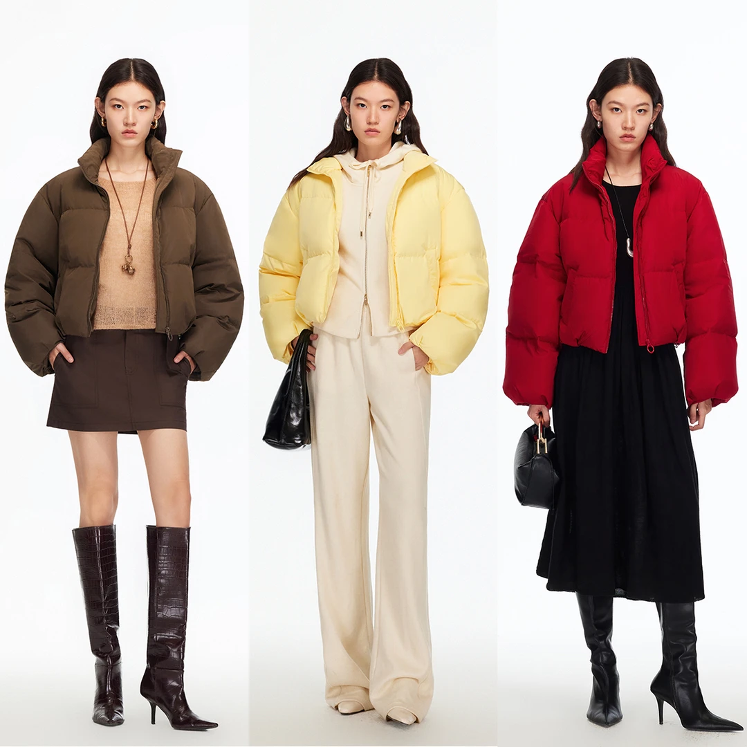 Vero Moda羽绒服【超模出街】90白鸭绒下摆抽绳短款羽绒服326123006