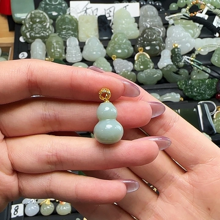 颈饰银S925镶嵌和田玉