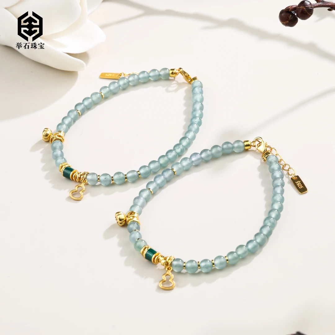 【举石珠宝】T0720-1000-19翡翠手链（一件/多样性发/约3mm+）Y